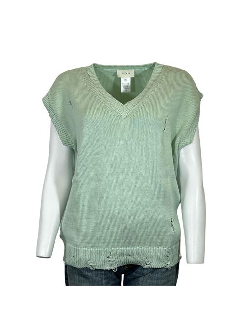 MAGLIA VICOLO DONNA VERDE ACQUA  p/e VICOLO | 55013BVERDE ACQUA